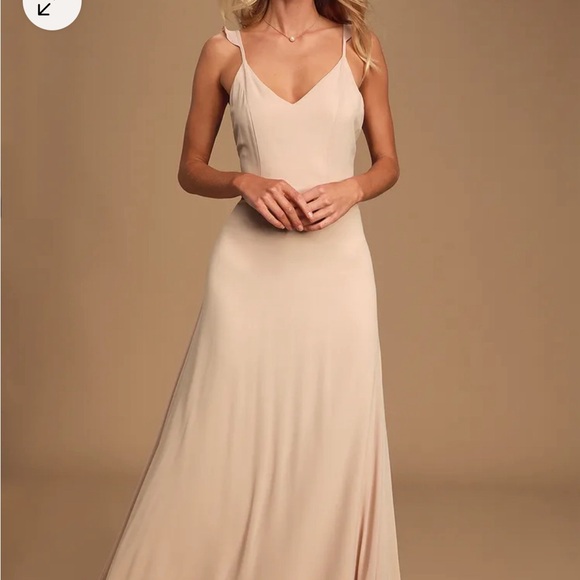 Lulus Meteoric Rise Blush Maxi Dress - no longer in stock online - Picture 5 of 5